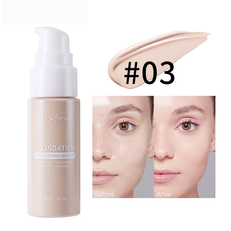 Waterproof Full Coverage Liquid Foundation – Long-Lasting, Sweat-Resistant & Natural Finish