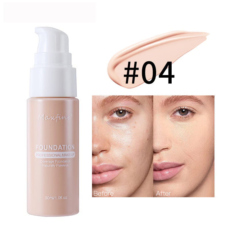 Waterproof Full Coverage Liquid Foundation – Long-Lasting, Sweat-Resistant & Natural Finish