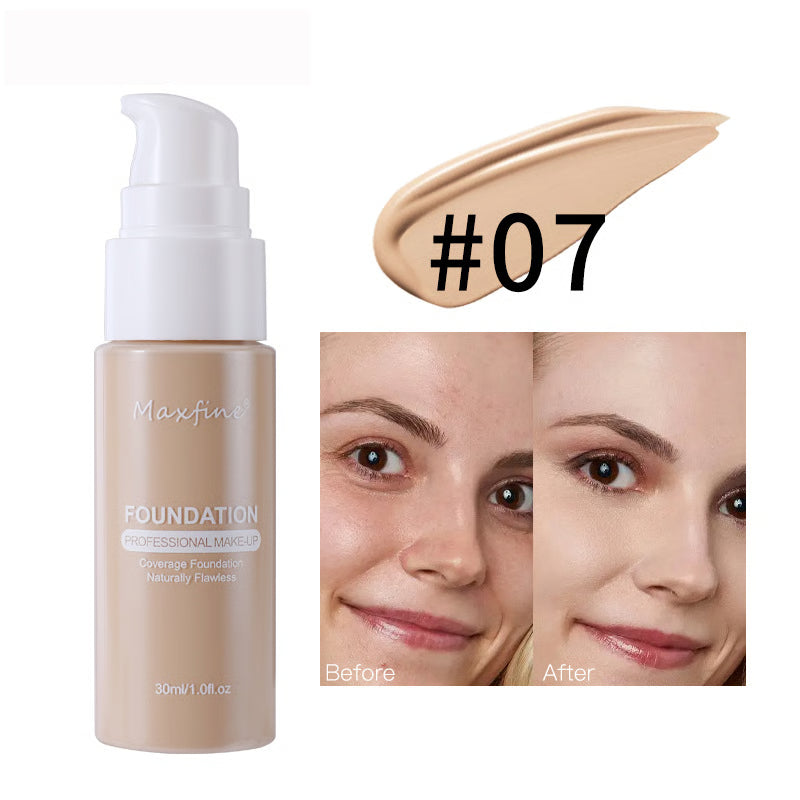 Waterproof Full Coverage Liquid Foundation – Long-Lasting, Sweat-Resistant & Natural Finish