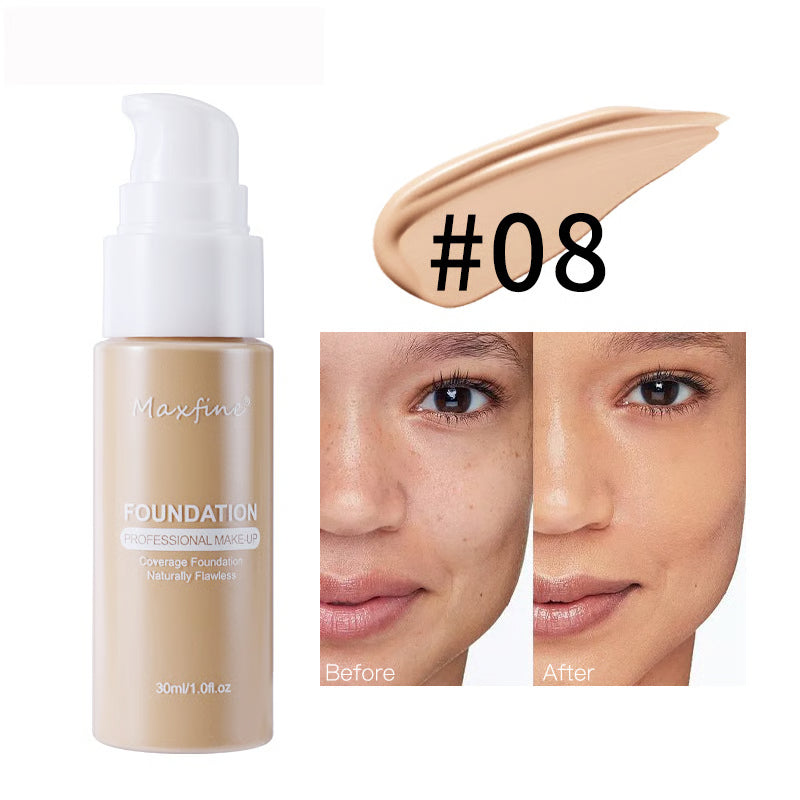 Waterproof Full Coverage Liquid Foundation – Long-Lasting, Sweat-Resistant & Natural Finish